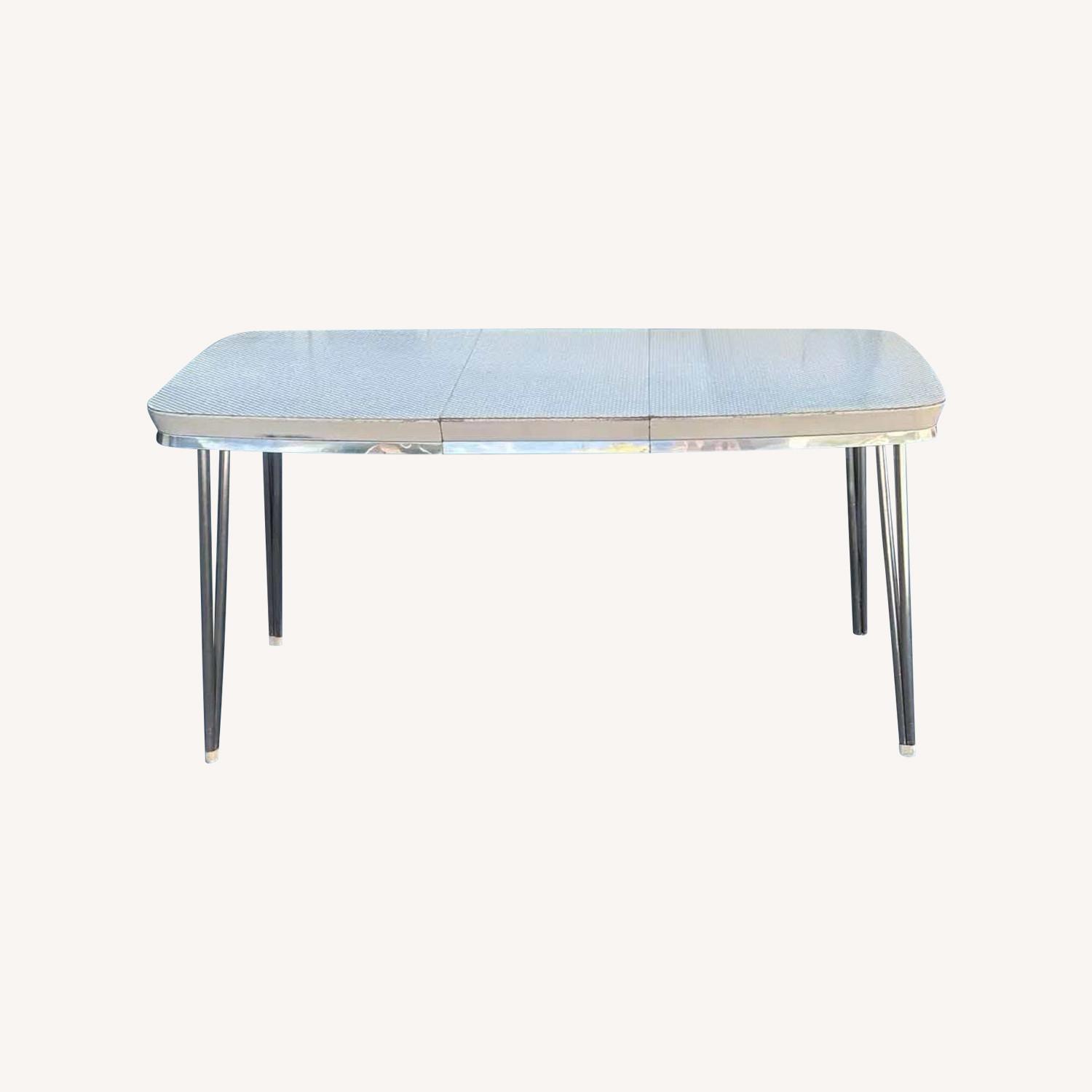 Formica Dining Baking Gingham Table - image-0