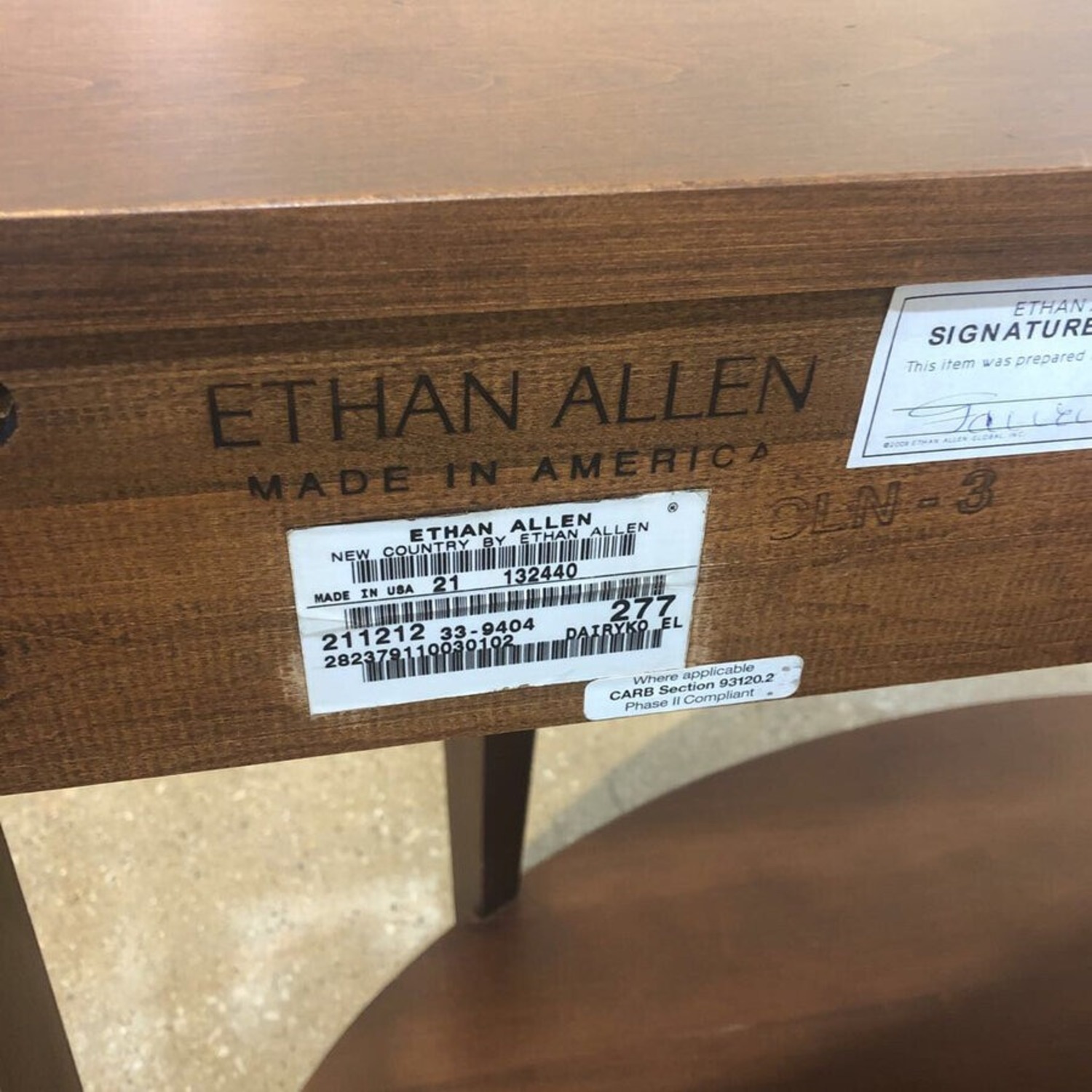 Ethan Allen Barrow Sofa Console Table - image-7