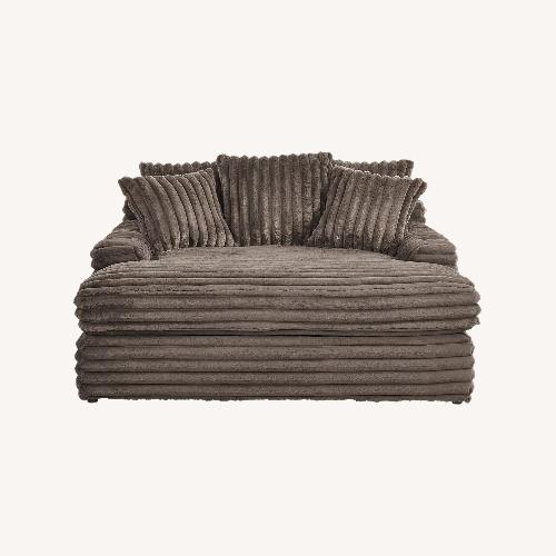 Used Stratford Brown Oversized Chaise  for sale on AptDeco