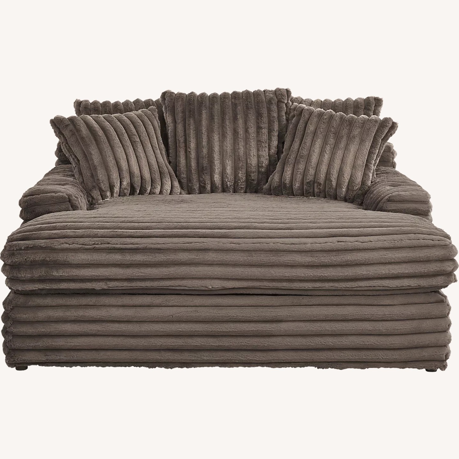 Stratford Brown Oversized Chaise - image-1