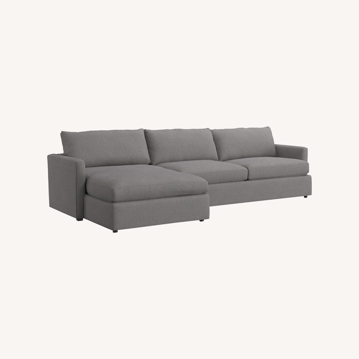 Crate & Barrel Lounge Sofa Sectional - image-0