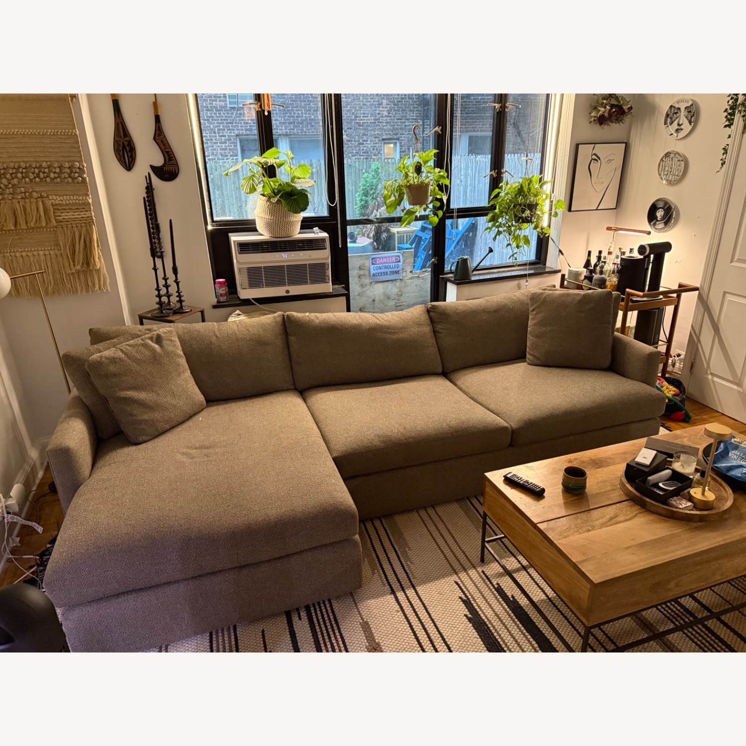 Crate & Barrel Lounge Sofa Sectional - image-3