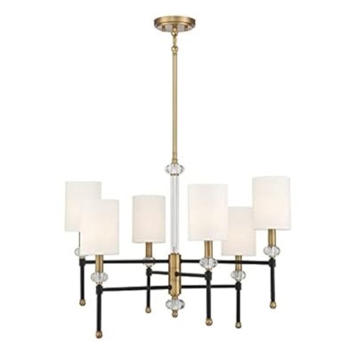 Used Savoy House Tivoli 6-light chandelier for sale on AptDeco