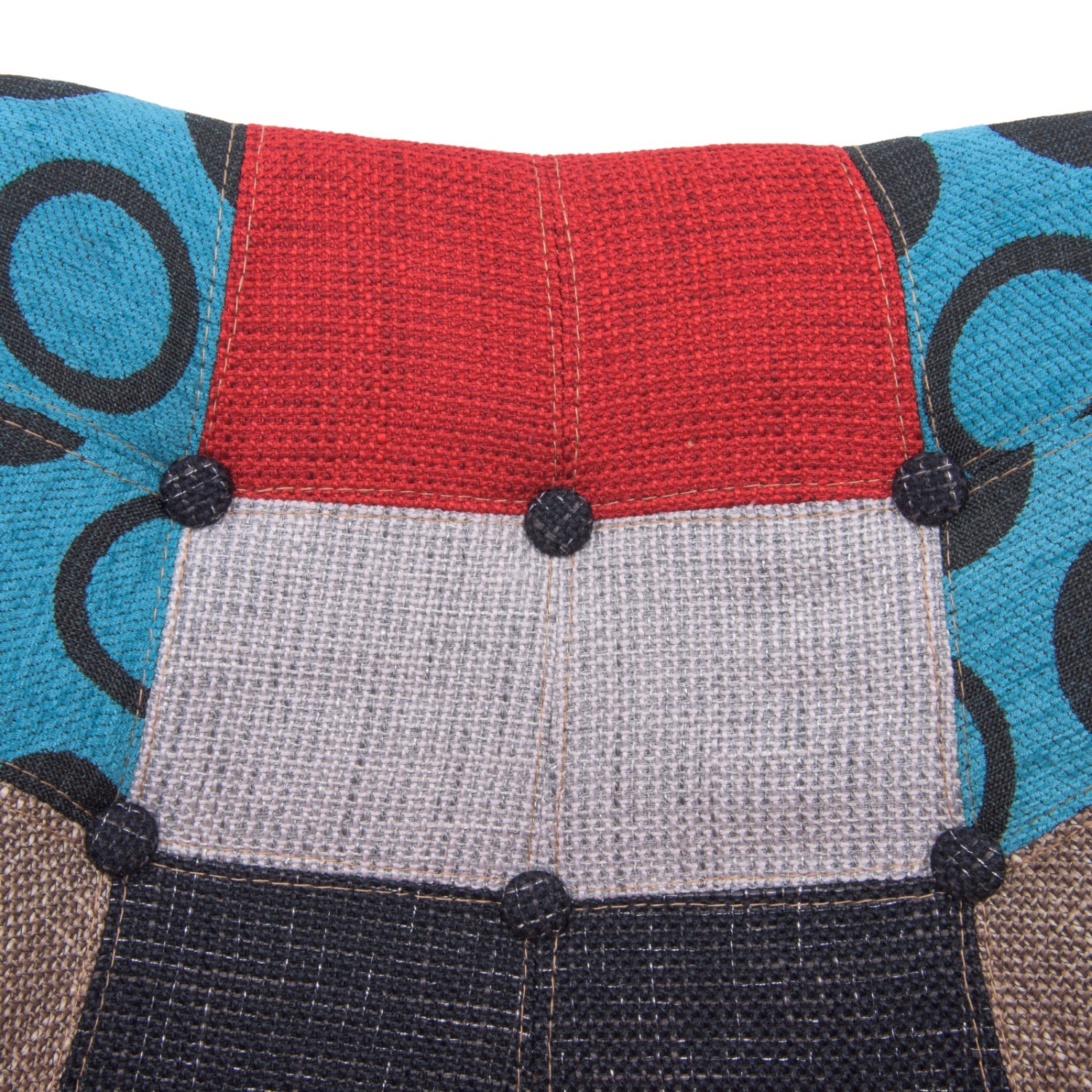 LeisureMod Willow Multicolor Fabric Rocking Chair - image-8