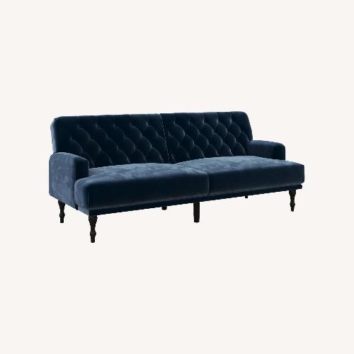 Used DHP Ruby Upholstered Futon, Convertible Sofa Bed & Couch for sale on AptDeco