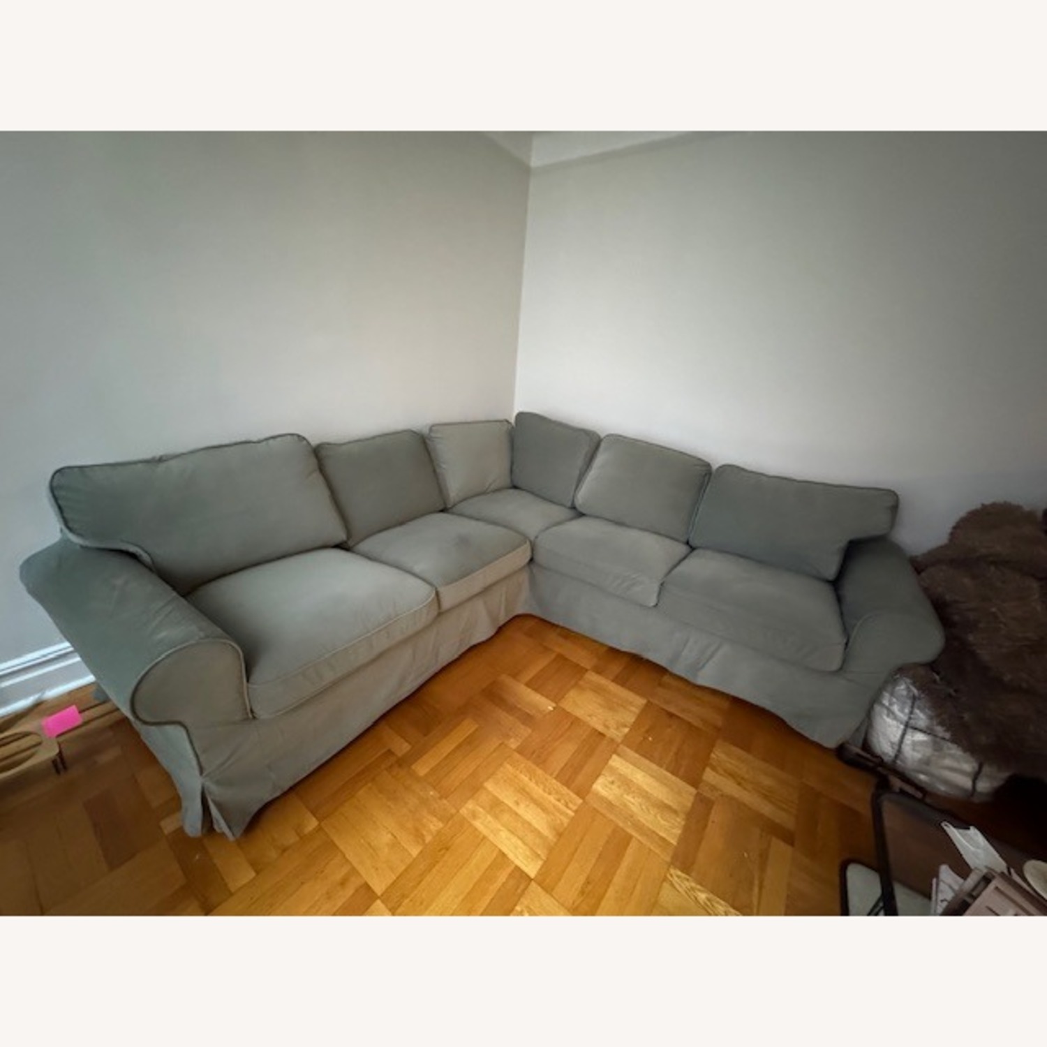 IKEA UPPLAND Sectional + White Slipcover incl - image-1