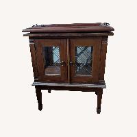 Barister Bookcase with Wine Rack