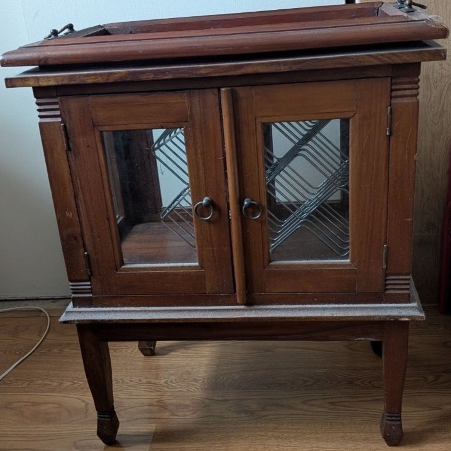 Barister Bookcase with Wine Rack - image-4