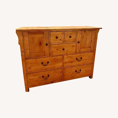 Used Solid Wood Dresser Rustic Finish for sale on AptDeco