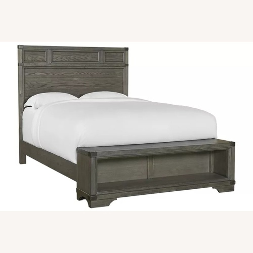 Used Vickery Creek Upholstered King Storage Bed for sale on AptDeco