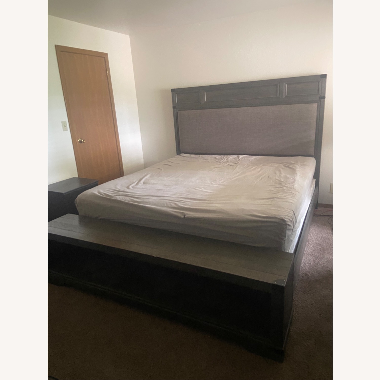 Vickery Creek Upholstered King Storage Bed - image-1