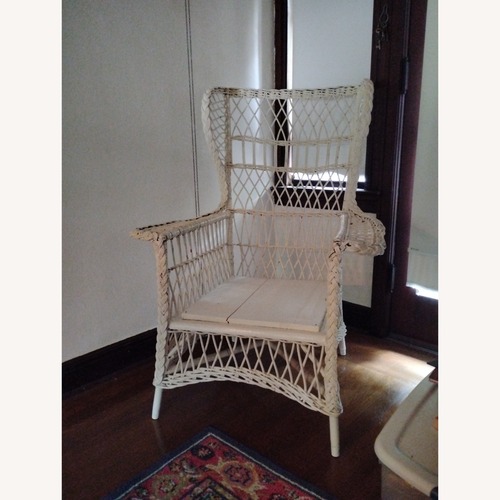 Used Wicker Chair Large for sale on AptDeco