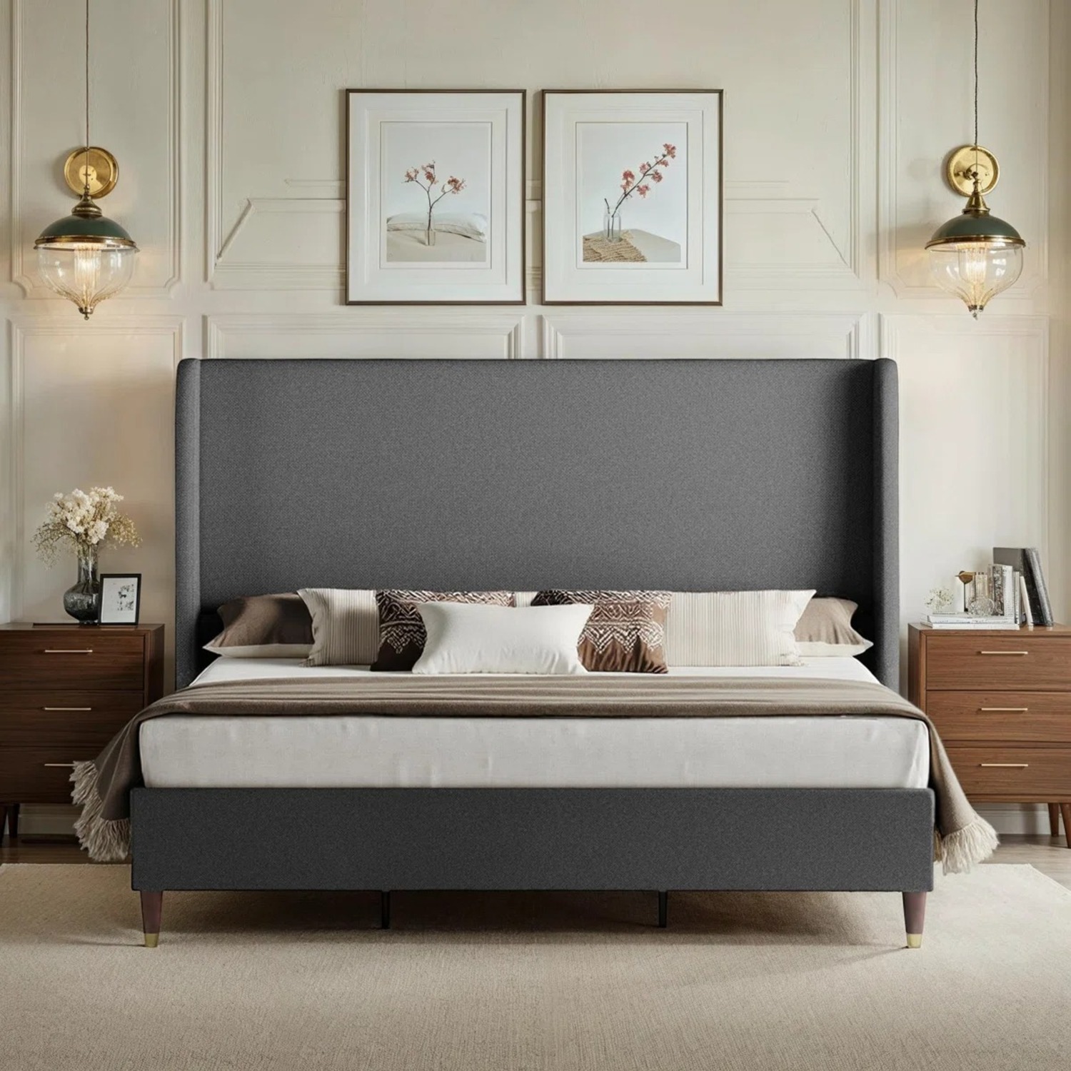 Wade Logan Dark Gray Queen Bed - image-2