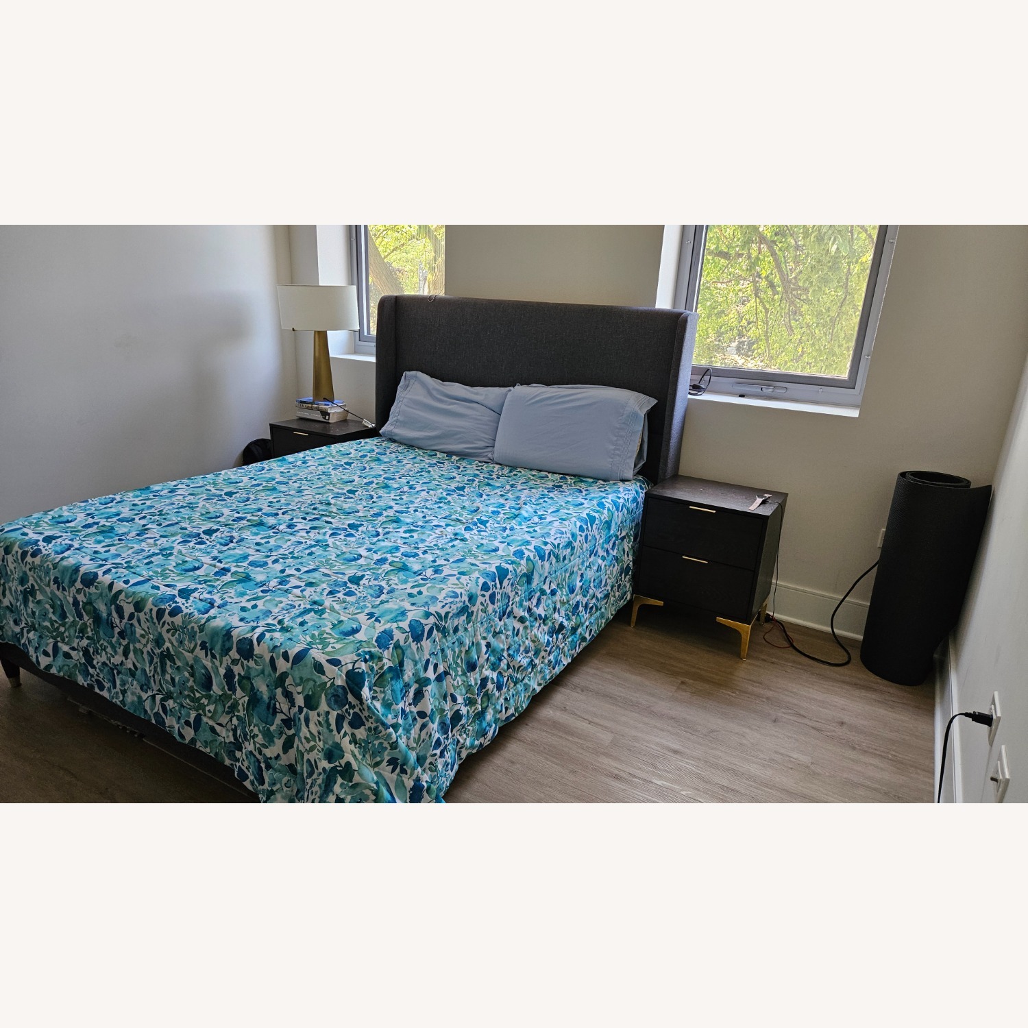 Wade Logan Dark Gray Queen Bed - image-1