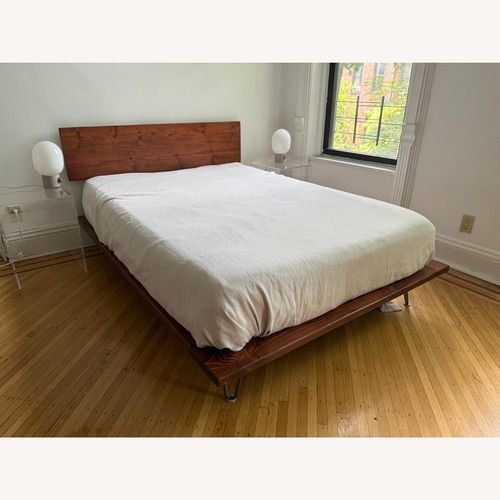 Used Handmade Reclaimed Wood Platform Bed — Full Size for sale on AptDeco