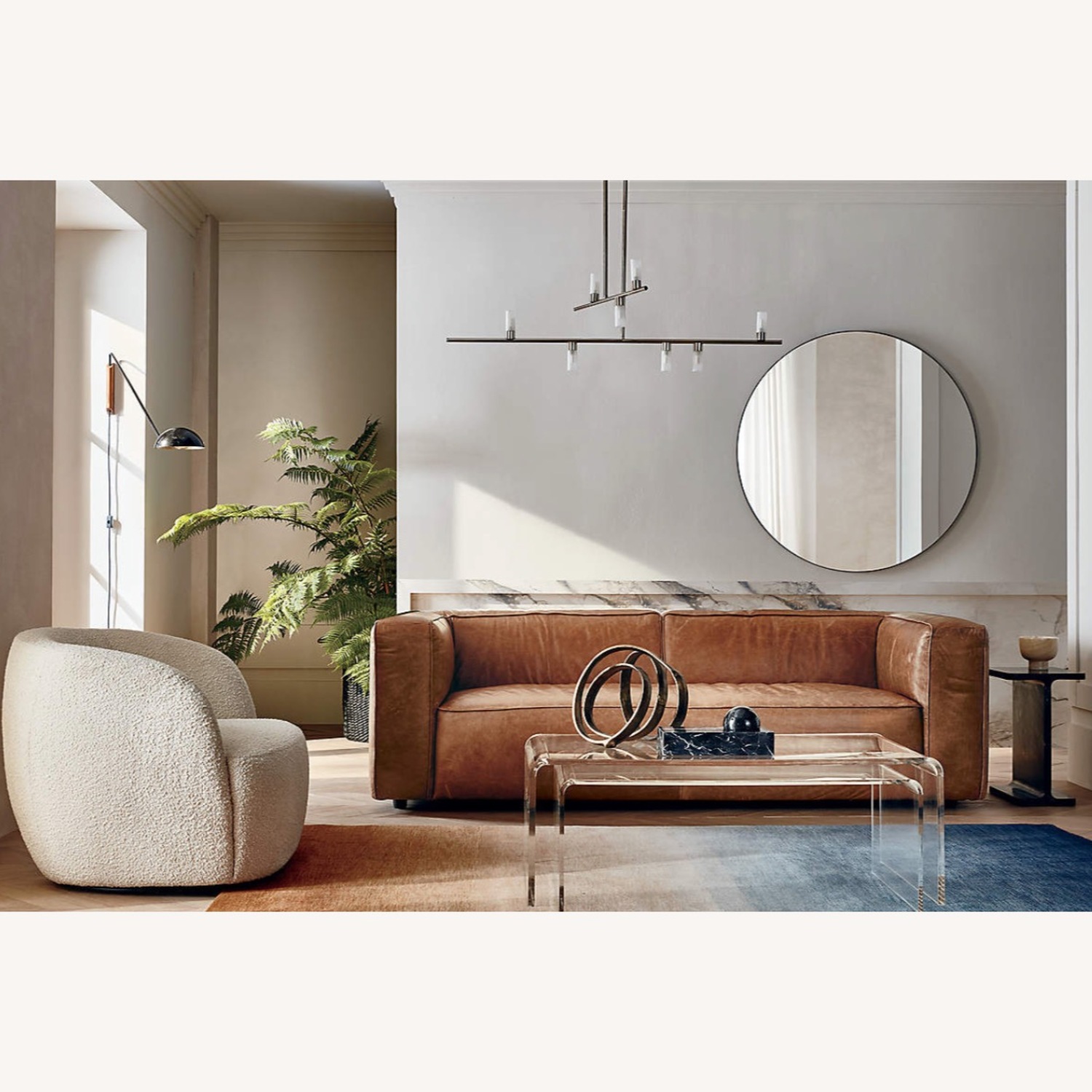 CB2 Peekaboo Acrylic Tall + Short Coffee Tables - image-2