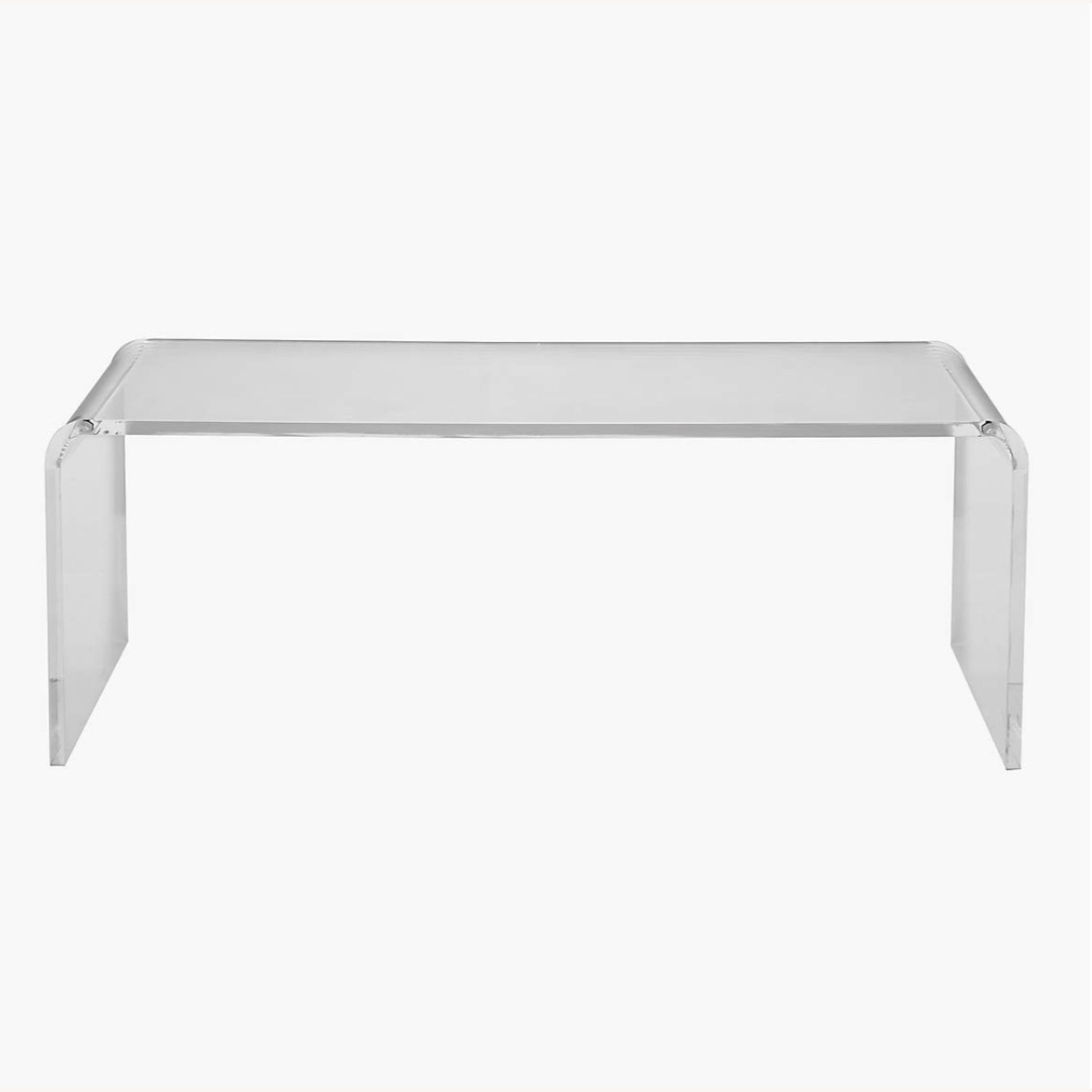 CB2 Peekaboo Acrylic Tall + Short Coffee Tables - image-1
