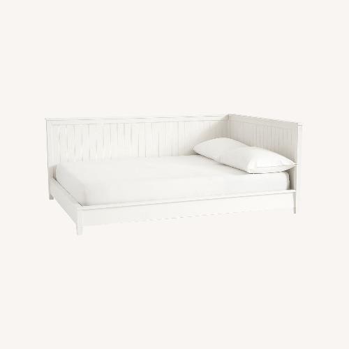 Used Beadboard Lounge Platform Corner Bed for sale on AptDeco