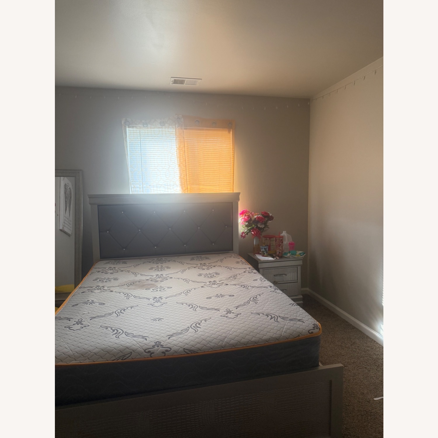 Gray Queen Bed - image-3