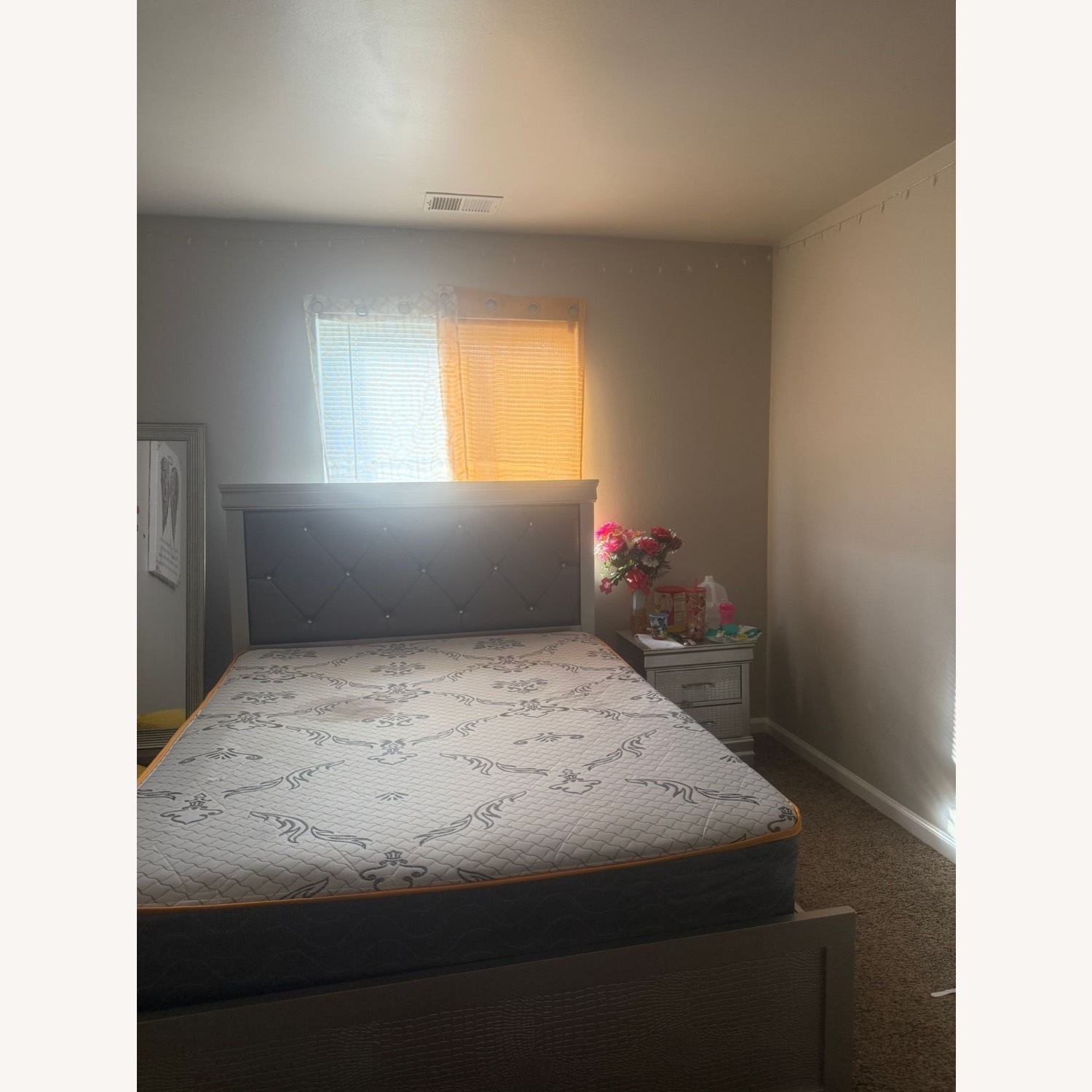 Gray Queen Bed - image-4