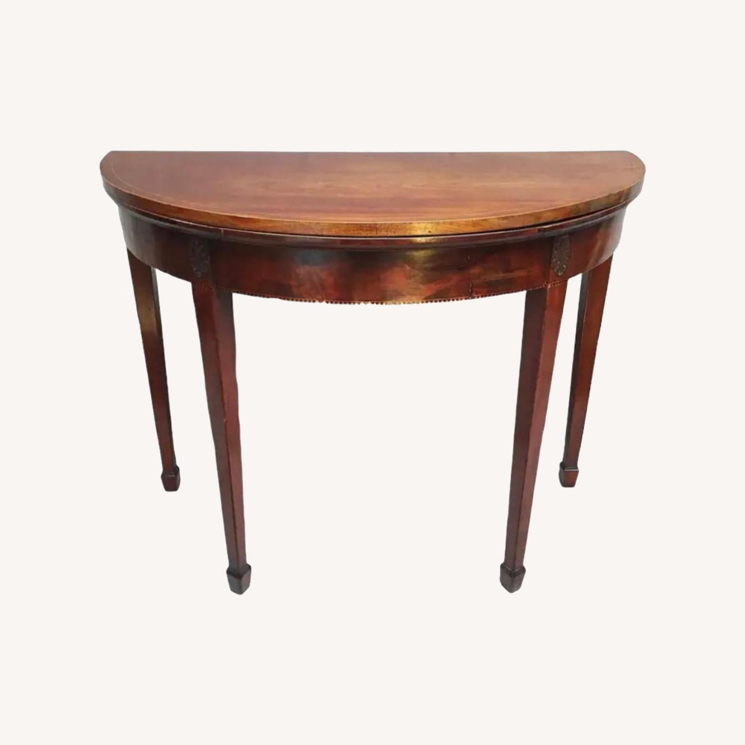 18th Century French Mahogany Card Table - image-0