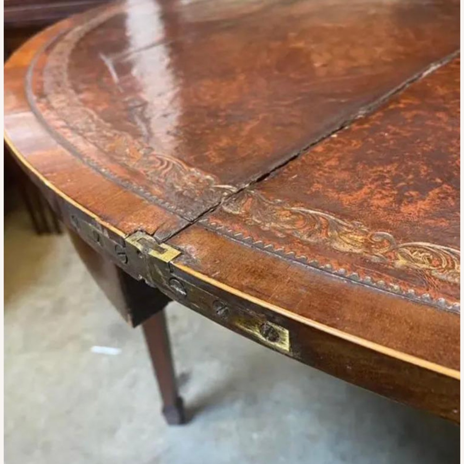 18th Century French Mahogany Card Table - image-4