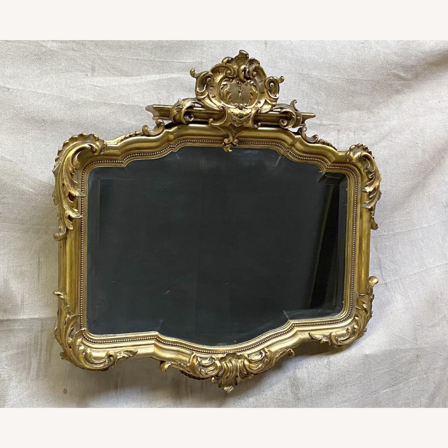 19th Century French Rococo Gilt Mirror - image-3