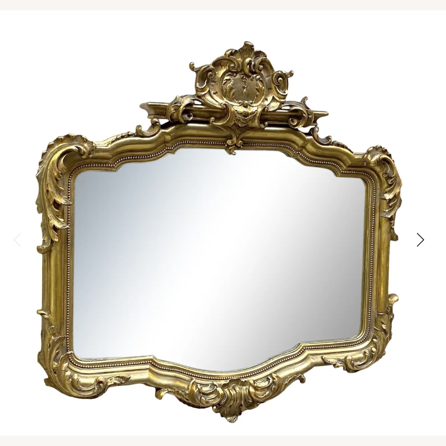 19th Century French Rococo Gilt Mirror - image-1