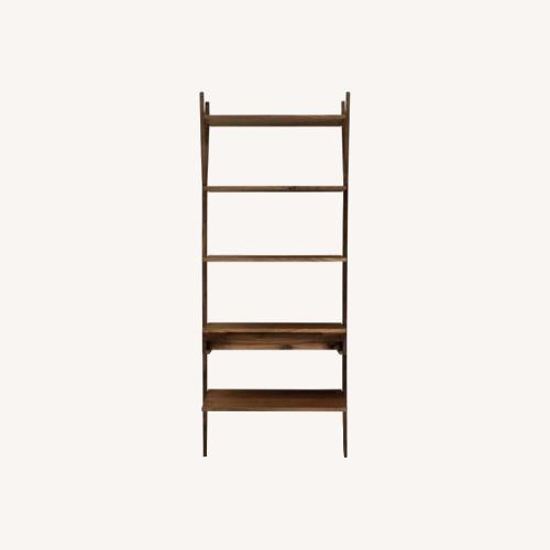 Used Article Lignum Walnut Wood Shelving Unit for sale on AptDeco