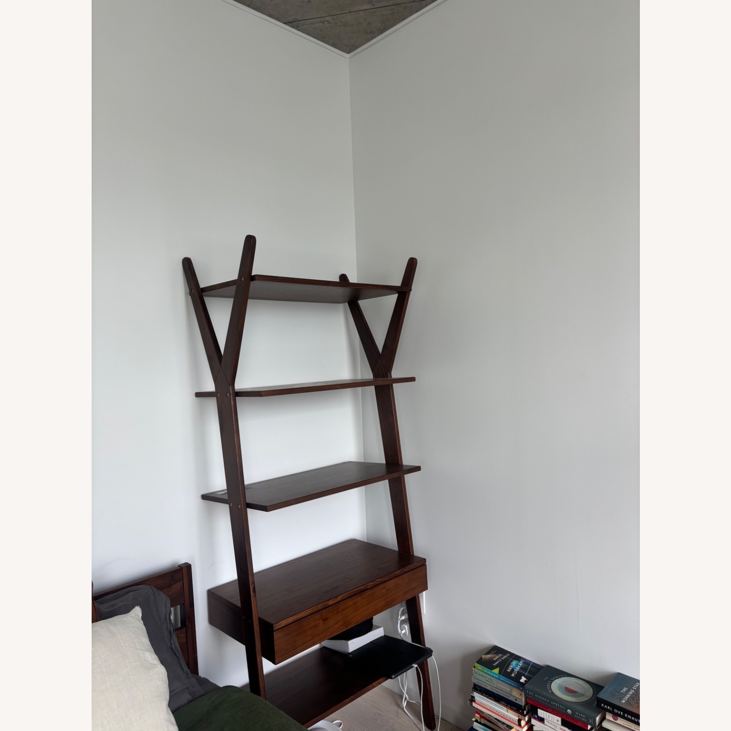 Article Lignum Walnut Wood Shelving Unit - image-1