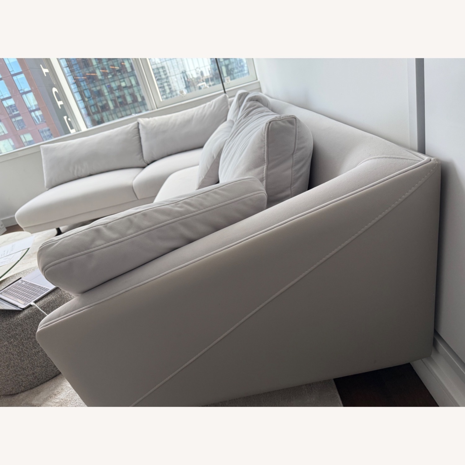 Lazzoni Light Grey Sofa - image-3