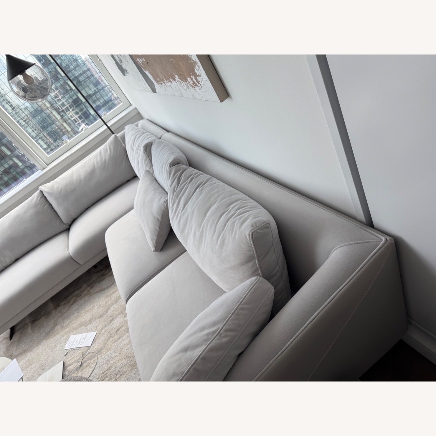 Lazzoni Light Grey Sofa - image-1
