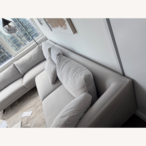 Used Lazzoni Light Grey Sofa for sale on AptDeco