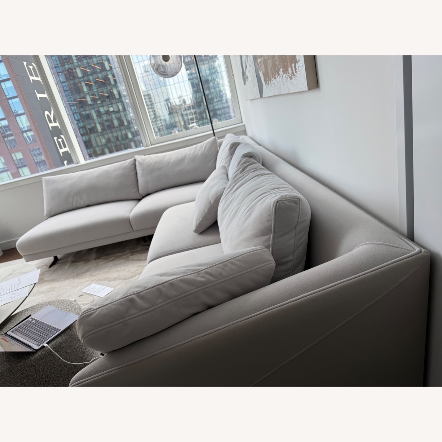 Lazzoni Light Grey Sofa - image-2