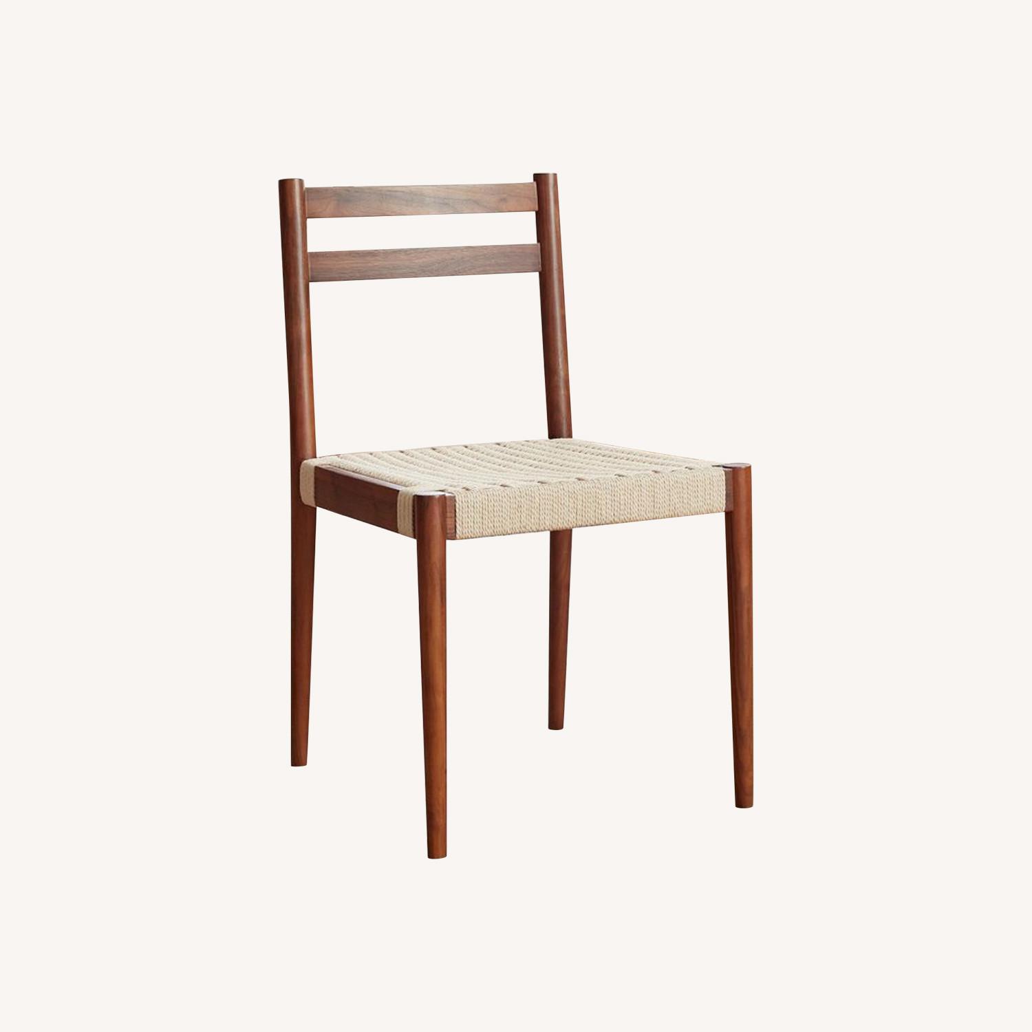 Shaw Dining Side Chairs with Woven Seat - image-0