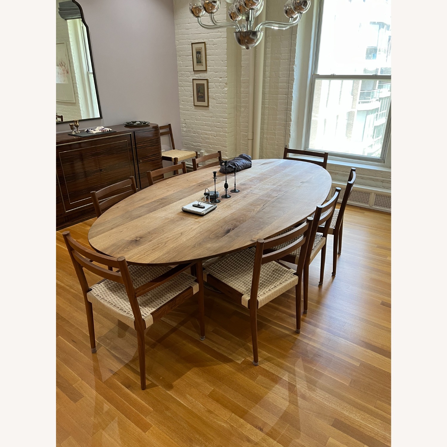 Shaw Dining Side Chairs with Woven Seat - image-2