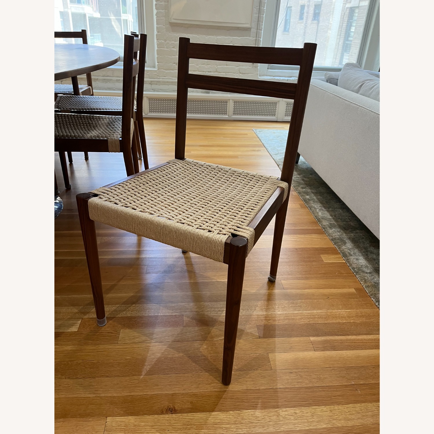 Shaw Dining Side Chairs with Woven Seat - image-4