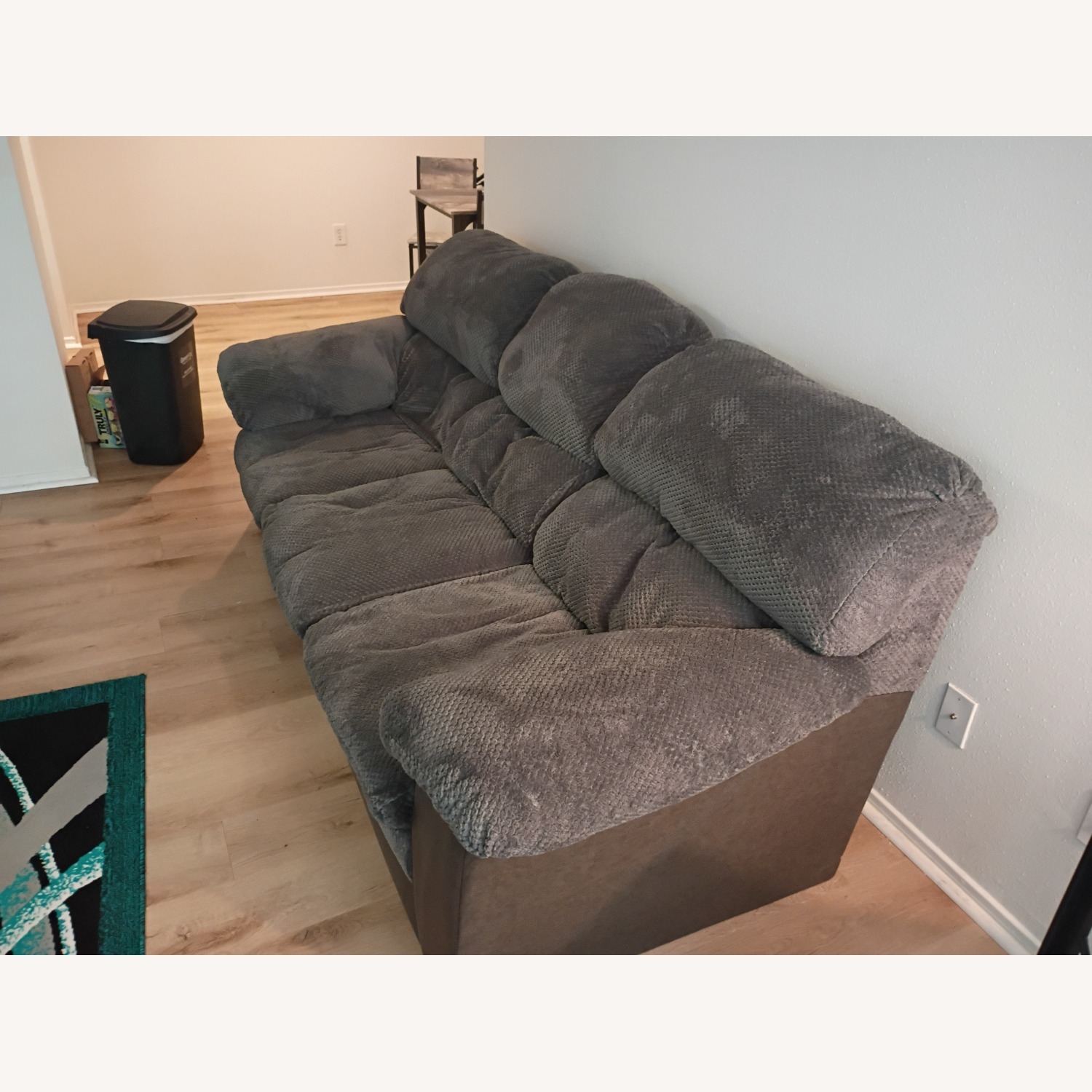 Percy Charcoal Gray Sofa - image-2