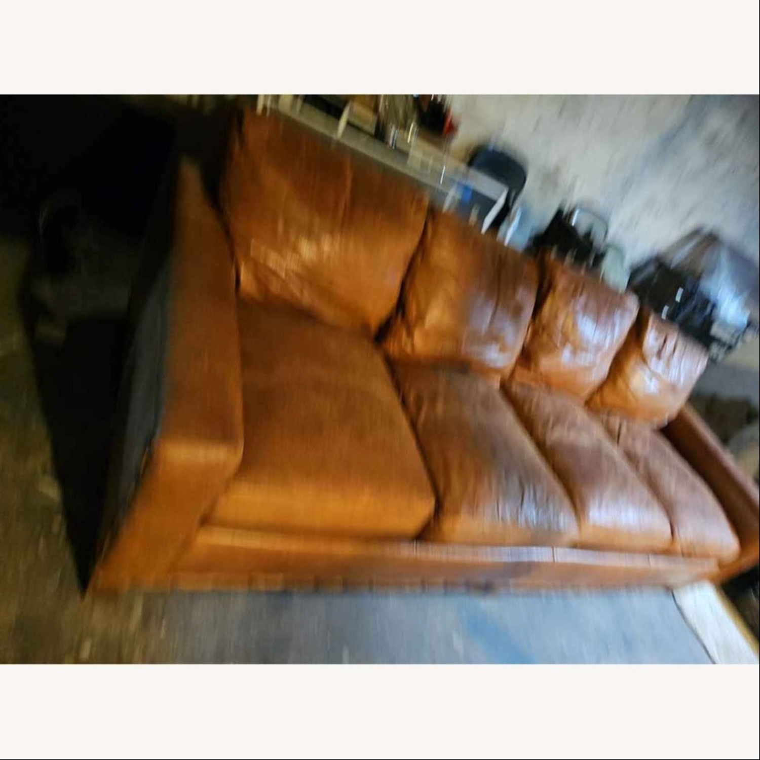 Large Leather Sofa - image-1