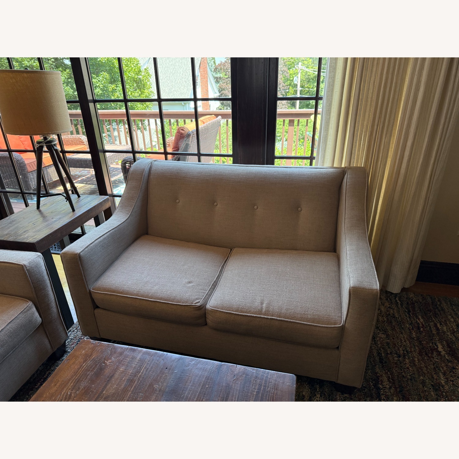 Bob's Colby Mid Century Modern Loveseat - image-3