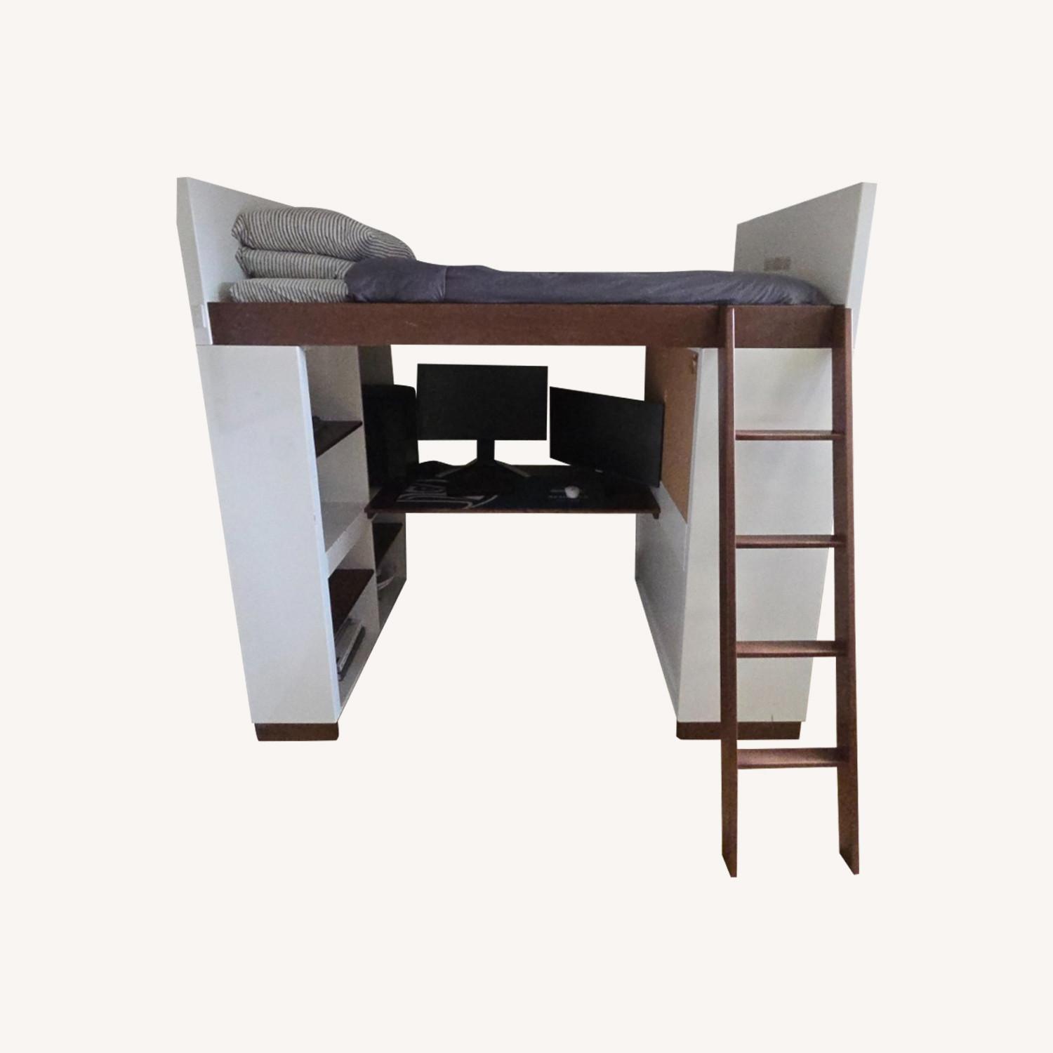 Room & Board Loft Bed W Desk & 4-Drawer Dresser - image-6