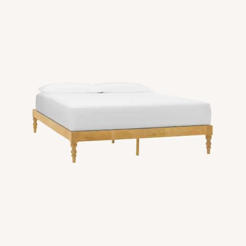 Used Natural Wood Bedframe  for sale on AptDeco