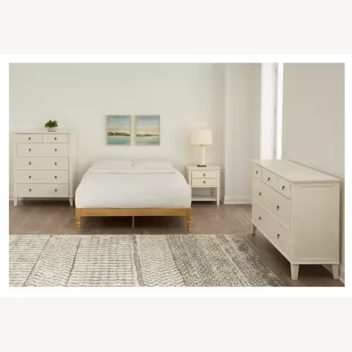 Used Natural Wood Bedframe  for sale on AptDeco