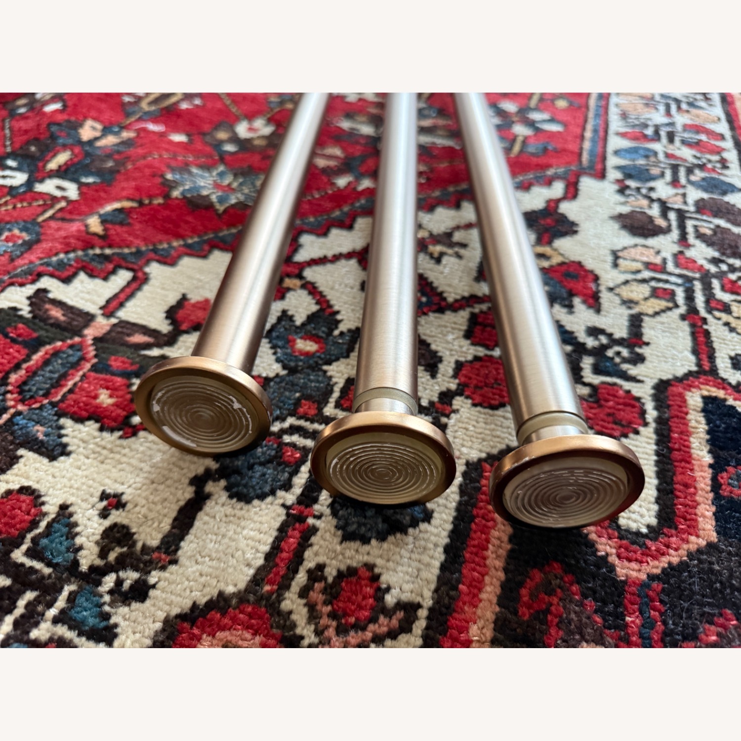 Ivilon Tension Curtain Rods for Windows 36-54" - image-3