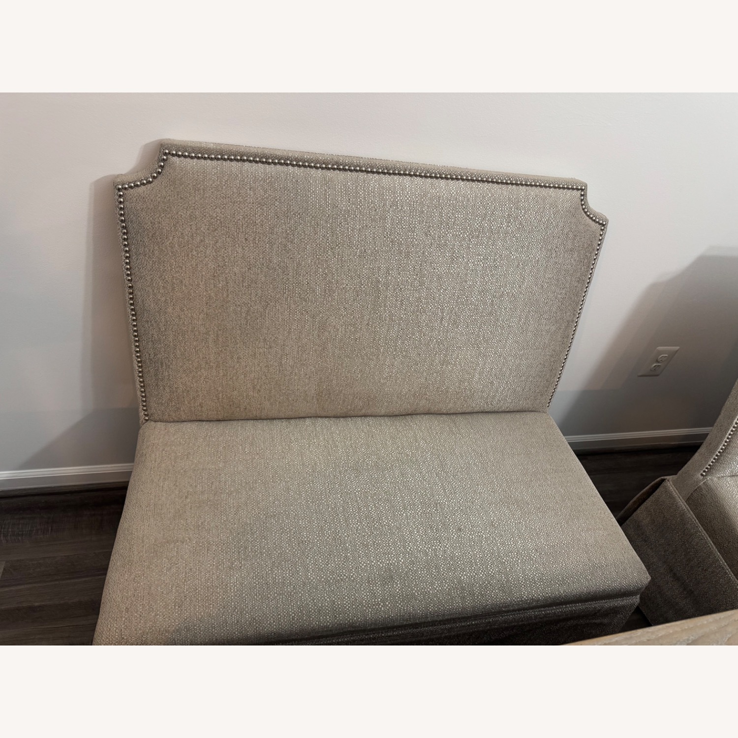 Light Grey Dining Table Set with Chairs - image-3