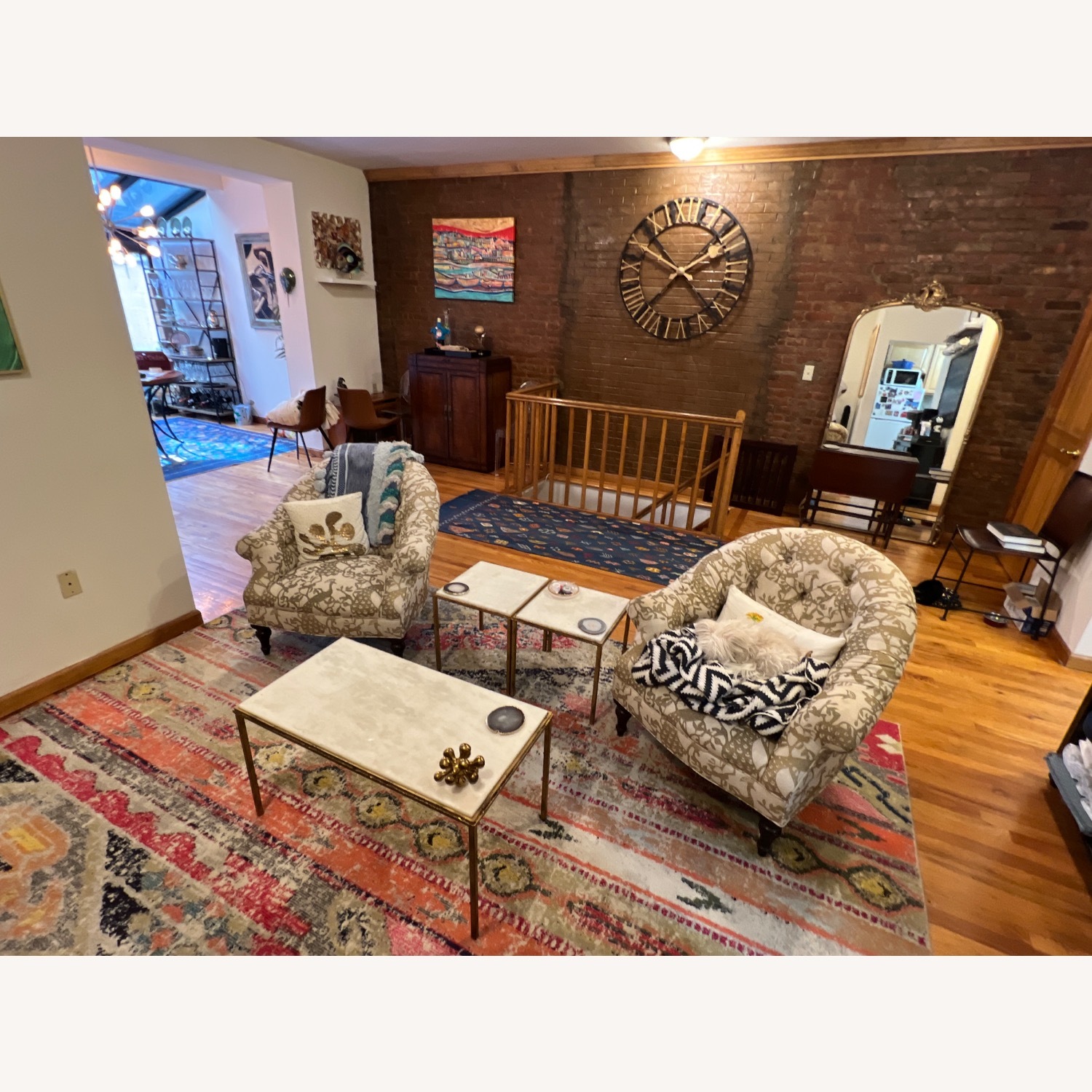 Ethan Allen 42” Iron Decorative Wall Clock - image-3