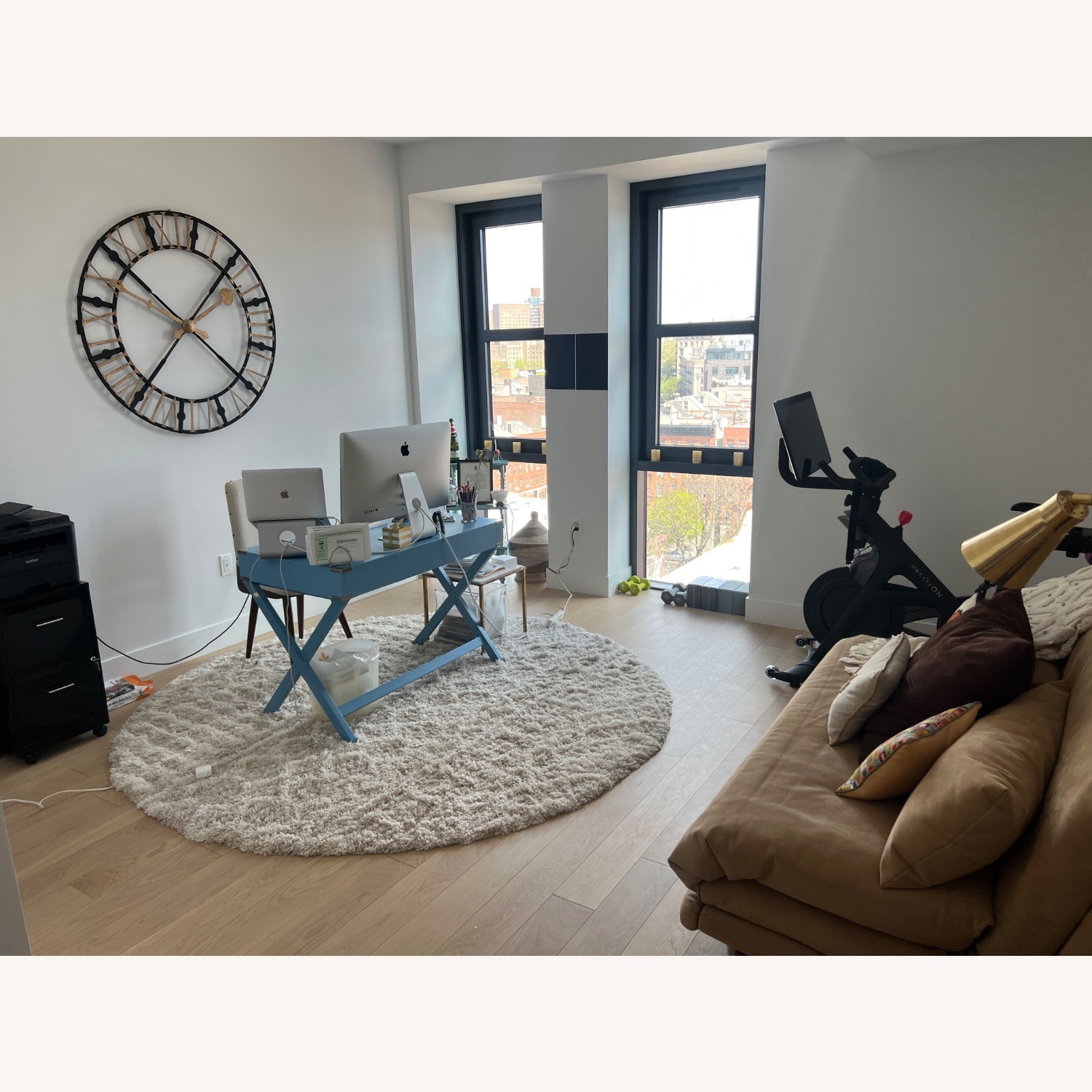 Ethan Allen 42” Iron Decorative Wall Clock - image-2