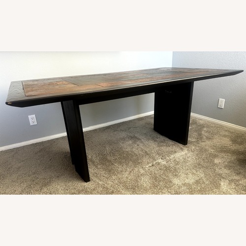 Used Mid-Century Modern Slate Stone Dining Table for sale on AptDeco