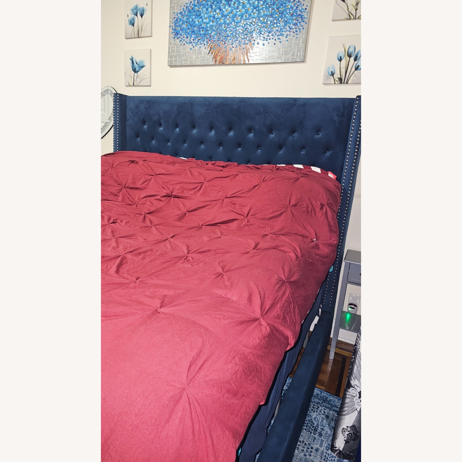 atin Blue King Sized Bed - image-4