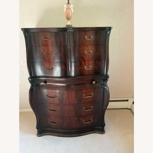 Used Vintage Mahogany Antique Tall Dresser for sale on AptDeco